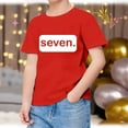 thumbnail image 2 of LUOGENLI Shirts Shirts for Teen Kids Girls Child Short Sleeve Prints T Shirt Trendy Girls Fans Present Tops Tops for Girls 14-16 Trendy The 7th of July Shirts for Girls 7-8 Red 8-9 Years, 2 of 6