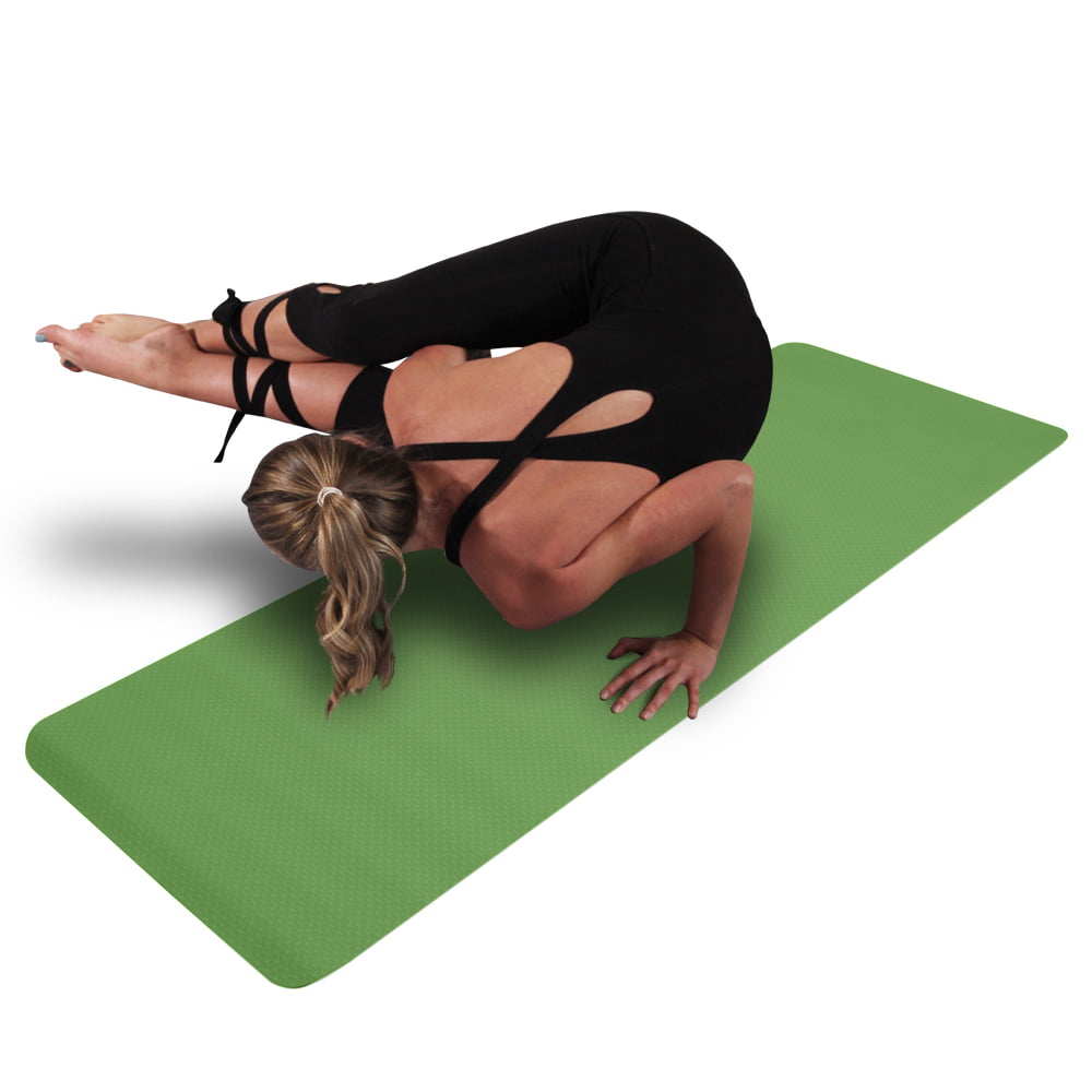 GAIAM Premium Print Yoga Mat 68"x24" 5/6mm Thick Black Chakra MATS Pilates 