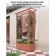 thumbnail image 5 of Yeshouse Jardinera elevada con enrejado, jardinera de madera con techo colgante, enrejado lateral y drenaje, jardinera independiente para plantas trepadoras, hortalizas y flores, 5 of 7