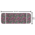 thumbnail image 2 of Floral Microwave Oven Cover, Birds Pointy Petals Hand Drawn Sketch Illustration, Water Resistant Organizer with Pockets for Kitchen, 36" x 12", Pink Laurel Green, by Ambesonne, 2 of 4