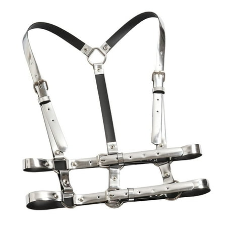 

HAORUN Women PU Leather Adjustable Strap Waist Belt Vest Body Harness Corset Waistband Vinatge