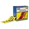 Honeywell CT3YE1 North Barricade Tape -"Caution", 3" x 1000' Dispenser Box, Yellow