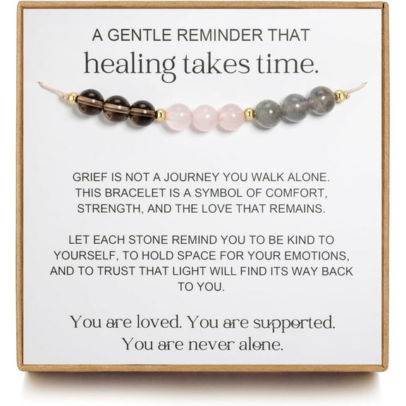 Grief and Loss Bracelet, Healing Grief Gifts for Women, Sympathy Miscarriage Gift, Divorce Gifts for Women, Bereavement Gift, Warm of Memorial Jewelry
