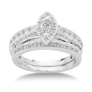 1/2 Carat Marquise-Shaped Bridal Set