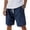 B_ Navy, variant on BVnarty Men's Summer Solid Color Simple Drawstring Shorts Elastic Waist Basic 5 Inch Casual Shorts For Everyday Summer Activities Gray M