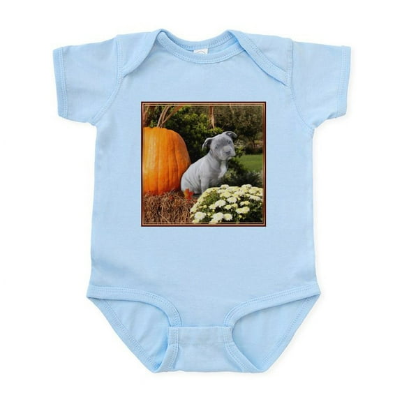 CafePress - Halloween Pitbull Puppy Body Suit - Baby Light Bodysuit, Size Newborn - 24 Months
