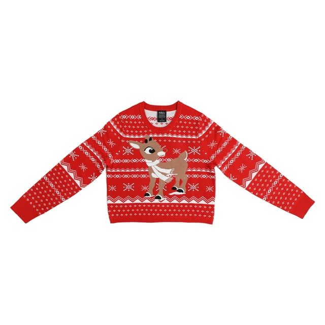 Rudolph the Red-Nosed Reindeer Chandail de Noël Laid pour Femmes