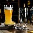 thumbnail image 2 of Sylvtty Large Capacity Beer Mug Transparent Design Funny Boot Shape Easy to Clean Dishwasher Safe Beer Cup Party Decoration, 2 of 6