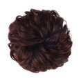 thumbnail image 2 of Chignon Désordonné Pièce de Cheveux Extensions de Cheveux Élastiques Queue de Cheval avec Cheveux Synthétiques Accessoires Auburn Foncé, 2 of 7