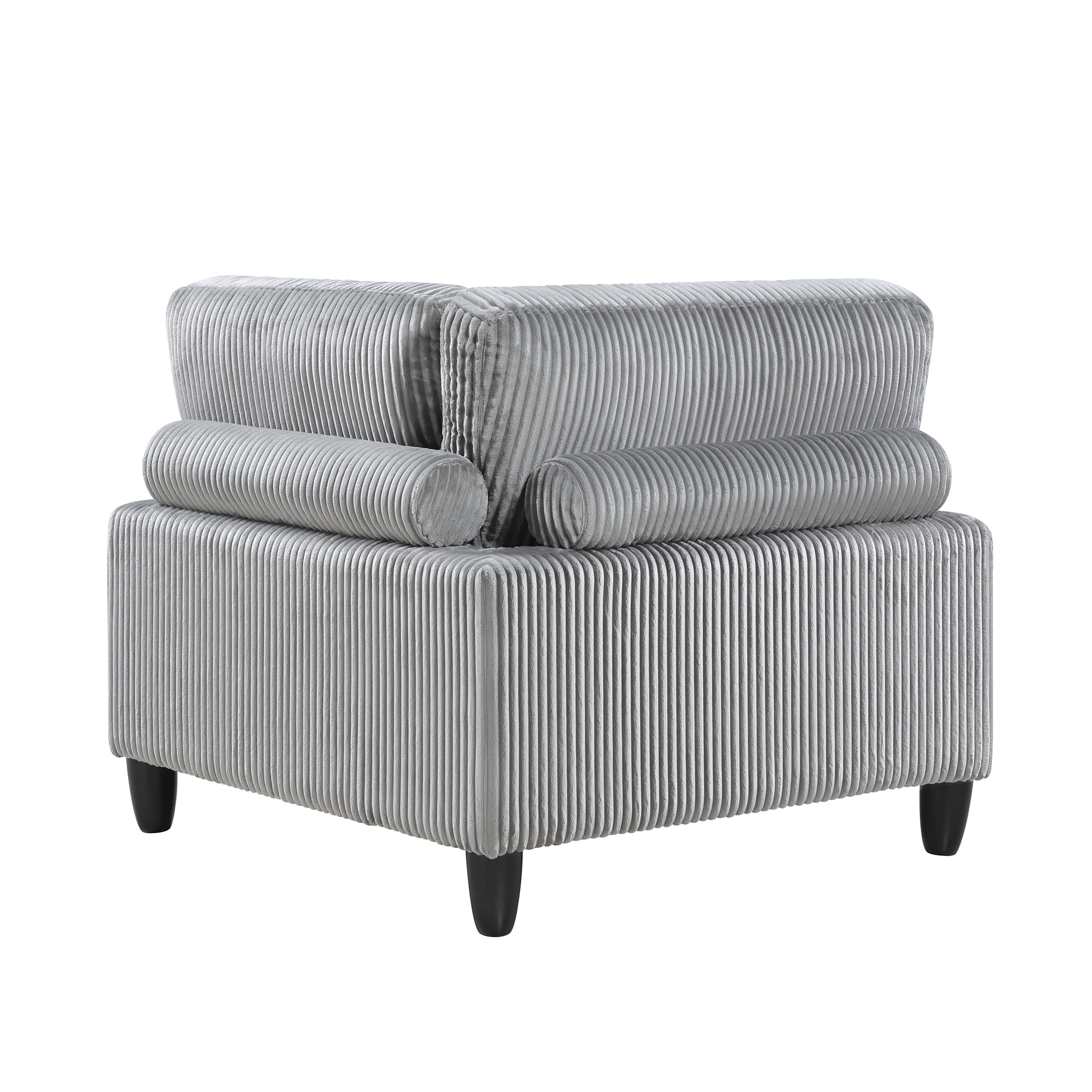 OakvillePark Caden Corduroy Corner Seat, Gray