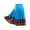Sky Blue 55cm, variant on Women's Dance Skirts for Adult Folklorico Spanish Swing High Waist Skirt Mexican Skirt Black 55cm L
