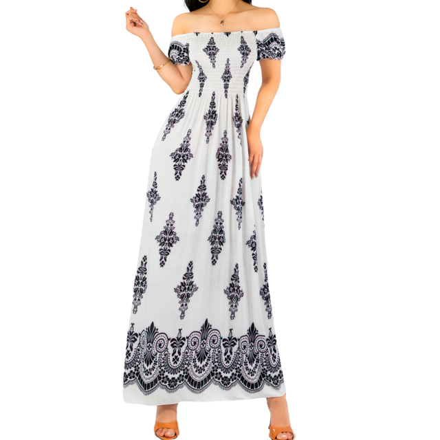 Vestido Maxi Casual Mujer Largo Cómodo Estilo Boho