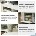 thumbnail image 5 of TV Stand for 50 Inch TV, New Upgraded High Gloss Entertainment Center TV Cabinet with 16 Colors LED Light, Storage Drawers and Glass Media Shelf, Modern Television Console Table for Living Room, White, 5 of 10