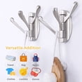 thumbnail image 5 of 1 gancho giratorio plegable para toallas, gancho de metal flexible, soporte para toallas de baño, colgador de ropa resistente para estante de pared de baño RV, níquel cepillado, 5 of 5
