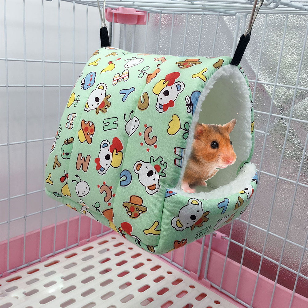 Double Sofa Bed for Rat Hamster Rabbit Guinea Pig Ferret Hammock Toy House Cage 