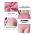 thumbnail image 6 of GaaiKei Cotton Underwear Womens Stretch Breathable Briefs Ladies Mid Rise Full Coverage Panties 6 Pack,Size 6, 6 of 7