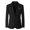 Black, variant on Men's suits, black outerwear, long-sleeved cardigan, buttons, pockets, classic style, suitable for various occasions such as weddings and banquets