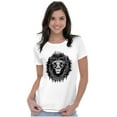 thumbnail image 4 of Lion Jungle Symbolic Spirit Animal Womens Slim Fit Graphic Tee Brisco Brands L, 4 of 5