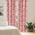 thumbnail image 3 of Ambesonne Floral 4-Panel Curtains, Chrysanthemum Flowers Design, 56"x84", Burnt Sienna Pink, 3 of 4