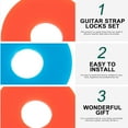 thumbnail image 6 of Toyvian 16-Piece Silicone Guitar Strap Lock Washers for Easy Installation and Removal on Basses and Guitars, 6 of 6