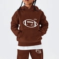 thumbnail image 5 of LNMQLPDBS Baby Girls Graphic Hoodie Set Toddler Heart Sweatshirt Kids Pullover with Kangaroo Pocket and Relaxed Fit Jogger Pants Tween Casual 2 Piece Outfit for School Sports Daily Wear, 5 of 5