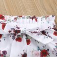 thumbnail image 5 of NOLDARES Newborn Baby Girl Clothes Cute Outfit Infant Sleeveless Romper Tops Ruffle Shorts Summer Spring Set(Wine,18-24 Months), 5 of 9