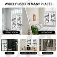 thumbnail image 4 of Laundry Kitchen Curtains Black and White Wash Quotes Words Dry Fun Printed Simple Small Short 27.5" W x 36" L Window Treatment Tiers for Bedroom Living Room Bathroom 2 Panels Rod Pocket Drapes, 4 of 6