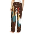 thumbnail image 3 of Daiia Rooster And Chicken Women's Sleep Pant with Pockets and Drawstring,Pajama Pants-Medium, 3 of 9