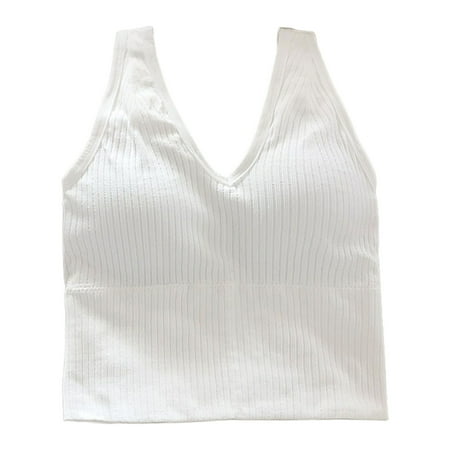 

HOTYA Padded Workout Sports Bra Tank Top Long Yoga Bras For Women Full Support