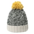 thumbnail image 1 of Gorros de lana para hombres y mujeres, gorro de punto con parches y mezcla de lana, 1 of 5