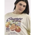thumbnail image 4 of No Boundaries Boxy Cropped Washed Graphic Tee, Women's and Women's Plus, 4 of 5