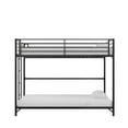DHP Daven Easy Assembly TwinoverTwin Metal Bunk Bed, Black