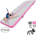 thumbnail image 1 of Fbsport Air Track 13 ft Infltable Gymnstics Tumbling Mat with Electric Pump For Kids Teens,6" Thickness Mat, Pink, 1 of 7