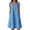 25# Blue, variant on Summer Dress for Women Cotton Linen Sleeveless Boho Flowy Dresses Plus Size Lounge Sun Dress with Pockets,Mint Green XXL