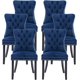 thumbnail image 1 of Dining Chairs Set of 4, Upholstered Dining Chair with Nailhead Trim and Solid Wood Legs My Lux Decor Round, 1 of 15