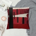 thumbnail image 2 of ARISTURING  Boho Throw Pillow Covers Mid Century Bohemian Red Black Abstract Geometric Decorative Pillow Cases Home Decor Standard Square Pillowcases, 2 of 5