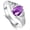 7, variant on AOBOCO 925 Sterling Silver Natural Amethyst Rings for Women Leaf and CZ Ring Purple Violet Crystal Teardrop Gemstone February Birthstone Healing Jewelry