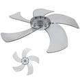 thumbnail image 1 of HAMPPLIES 5-Leaves Fan Blade Replacement Parts Transparent Black Easy to Install 1Set, 1 of 8