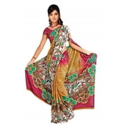 Dheeptha Georgette Printed Casual Saree Sari Bellydance fabric