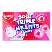 Amos Sour Triple Hearts Gummy