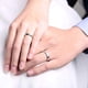 thumbnail image 5 of Aspectos Destacados Anillo De Bodas De Plata De Ley 925 Para Parejas, Conjuntos De Anillos Para Hombres Y Mujeres, Anillo De Promesa Para Parejas, 5 of 6