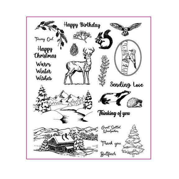 Christmas Stamps Clear Silicone Stampers Christmas Scrapbooking Stamps for Card Making Album Scrapbooking