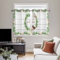 thumbnail image 4 of Spring Botanical Kitchen Curtains Window Panels, Garden Birds Floral Leaves Gray Woodn Insulated Window Treatment Curtain, Grommet Curtains for Bedroom/Living Room/Bathroom, 2 Piece 52"Wx45"L, 4 of 8