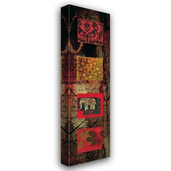 Stephen Hillard 13x40 Gallery Wrapped Canvas Wall Art Titled - Citrus Jewel III