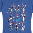 thumbnail image 3 of Dr. Seuss - Cat in Hat Grid - Women's Short Sleeve Graphic T-Shirt, 3 of 6
