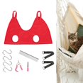 thumbnail image 3 of kusrkot Animal Toilettage Hamac Aide Pratique pour Chien Chat Retrait de l'Oreille M Rouge M, 3 of 9