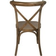 thumbnail image 4 of BizChair Wood X Back Chair, Light Brown (Set of 2), 4 of 7