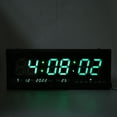 thumbnail image 6 of Led Wall Clock Green Digital Large Big Jumbo LED Wall Timer Clock With Calendar Temperat, 6 of 8