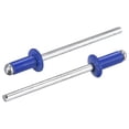 thumbnail image 1 of Unique Bargains Rivets Aveugles Tête Ronde Plate en Aluminium de 3,2 Mm x 7 Mm, Pack de 100 Bleu, 1 of 5