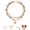 Colorful 3, variant on Layered Necklaces for Women, 14K Gold Plated Heart Pendant & Colorful Acrylic Beaded Choker, Anti-Tangle Single Clasp Boho Summer Beach Jewelry